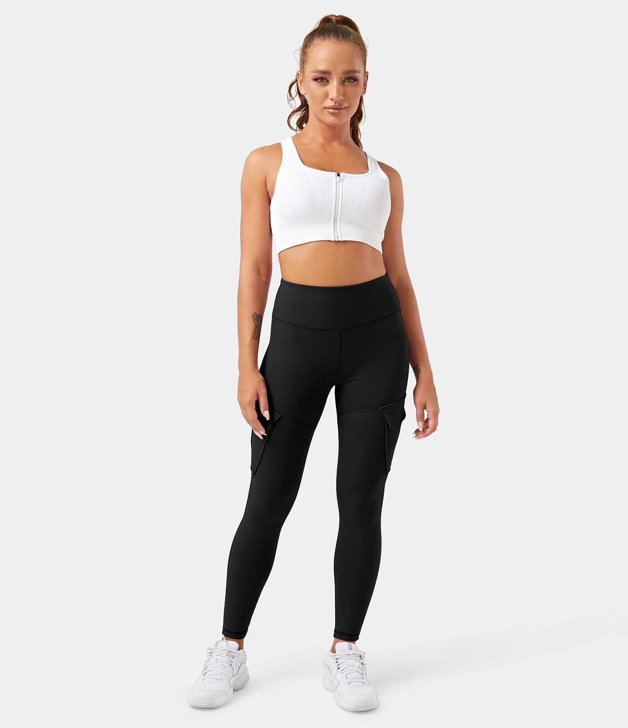 High-Waisted Cargo Leggings